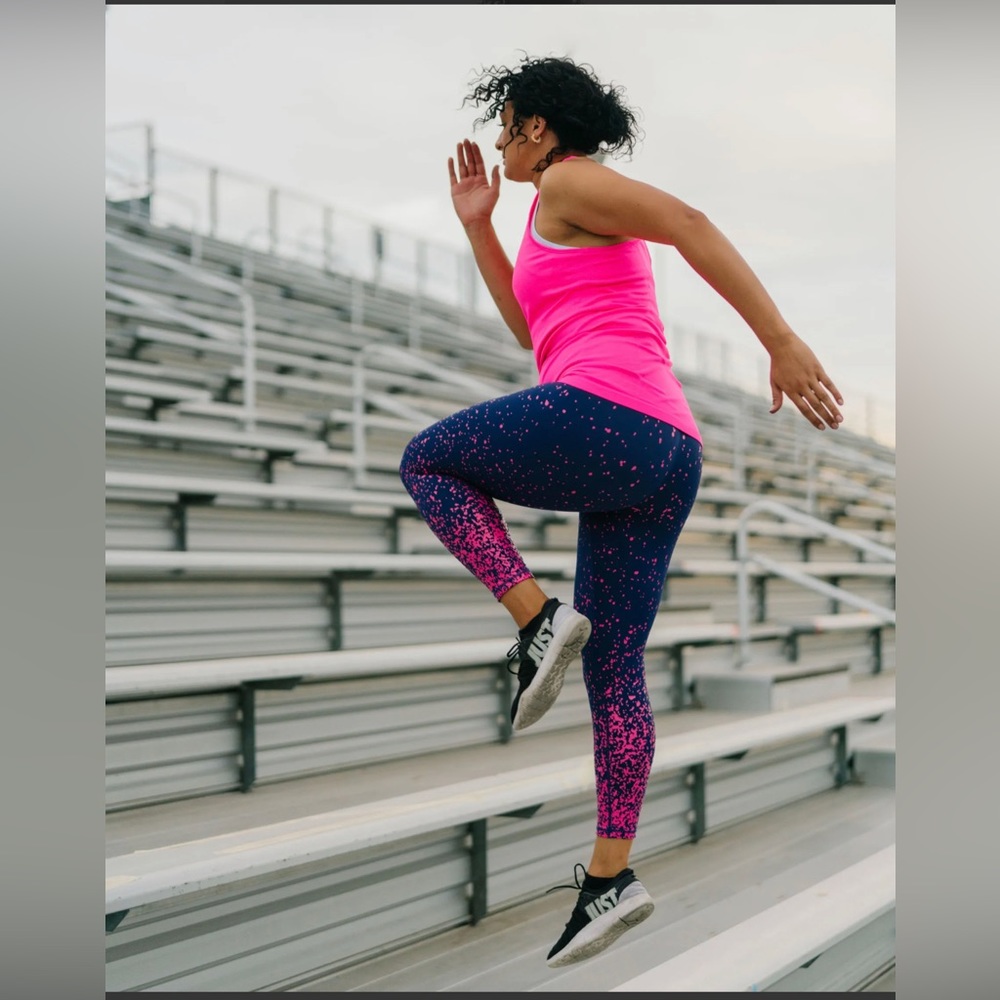 Zyia Navy/Pink splash LNT